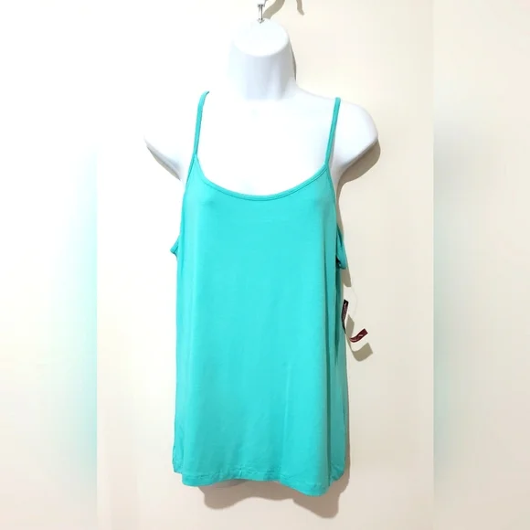 Merona Ladies Cami Tank Top Size XL Sunglow Green NWT - Picture 2 of 5